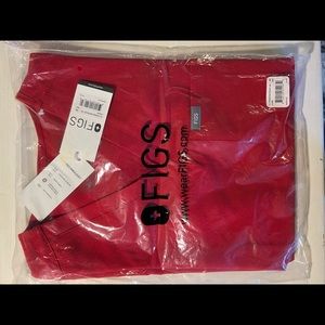 Red Figs Scrubs size XS and XS Tall bottoms TWO SETS